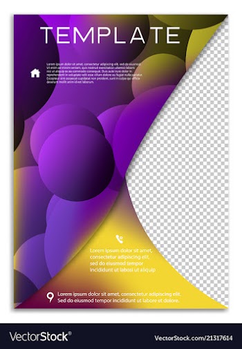 Abstract business template brochure layout cover vector image
