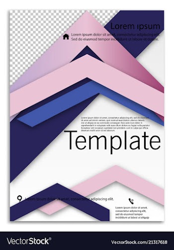 Abstract business template brochure layout cover vector image