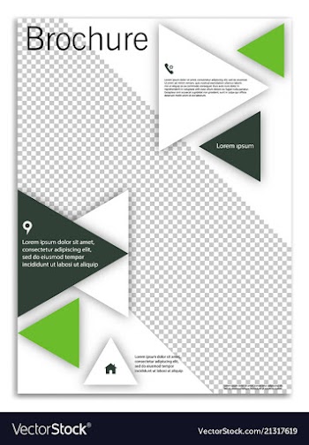 Abstract business template brochure layout cover vector image