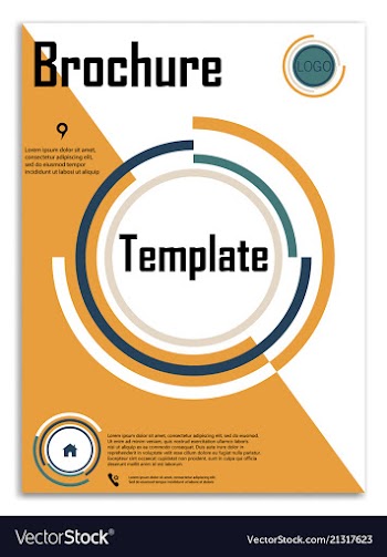Abstract business template brochure layout cover vector image