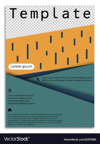 Abstract business template brochure layout cover vector image