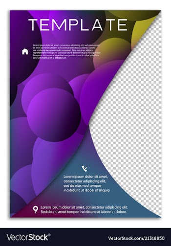 Abstract business template brochure layout cover vector image