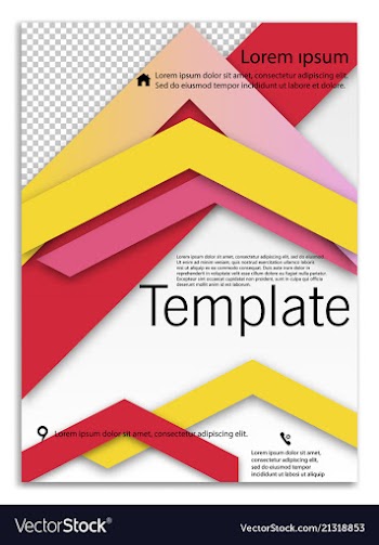 Abstract business template brochure layout cover vector image