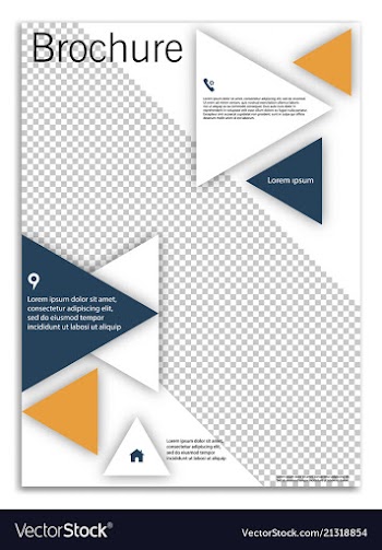 Abstract business template brochure layout cover vector image