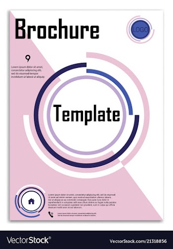 Abstract business template brochure layout cover vector image