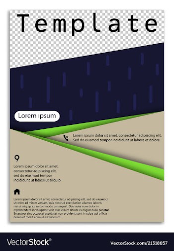 Abstract business template brochure layout cover vector image