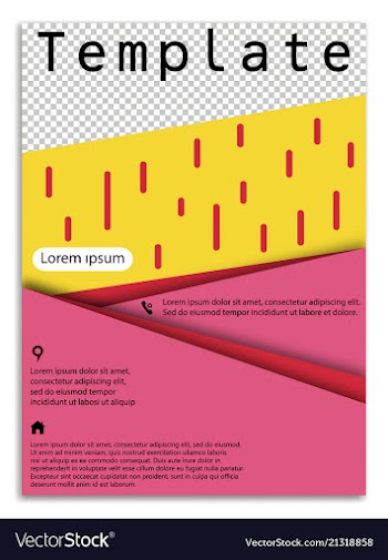 Abstract business template brochure layout cover vector image