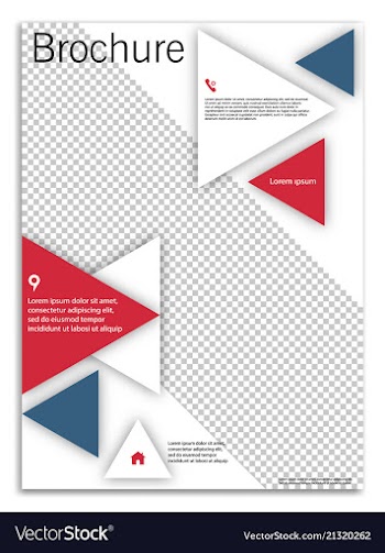 Abstract business template brochure layout cover vector image