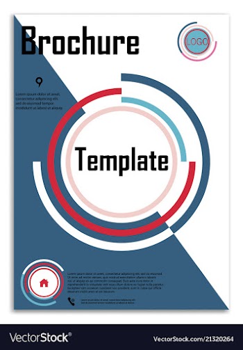 Abstract business template brochure layout cover vector image