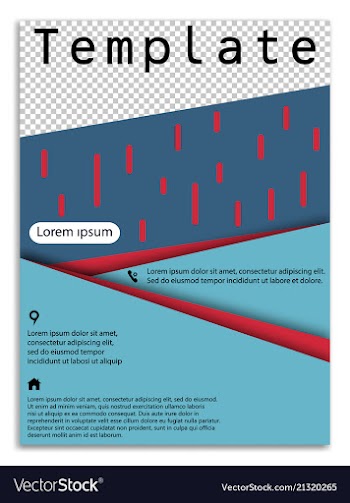 Abstract business template brochure layout cover vector image