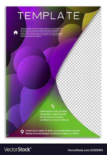Abstract business template brochure layout cover vector image