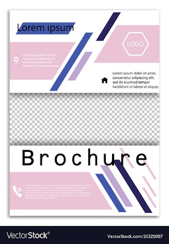Abstract business template brochure layout cover vector image