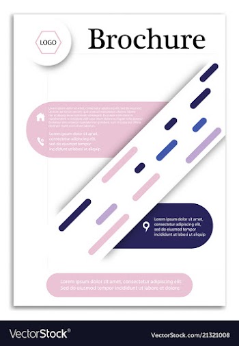 Abstract business template brochure layout cover vector image