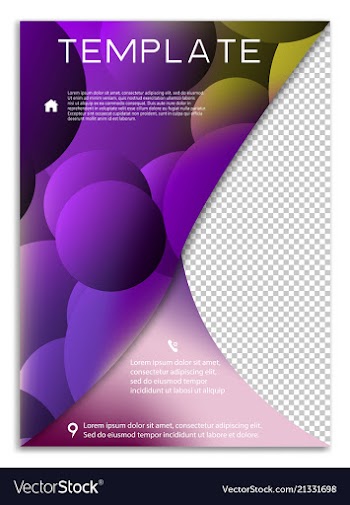 Abstract business template brochure layout cover vector image