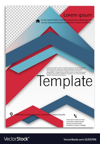 Abstract business template brochure layout cover vector image