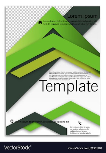 Abstract business template brochure layout cover vector image