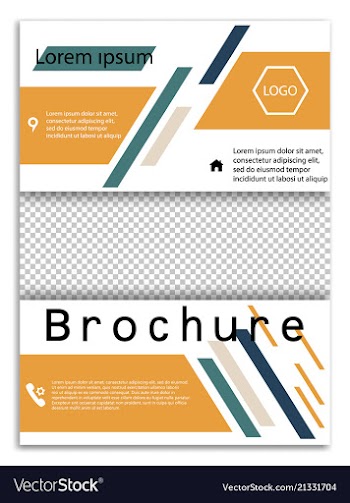 Abstract business template brochure layout cover vector image