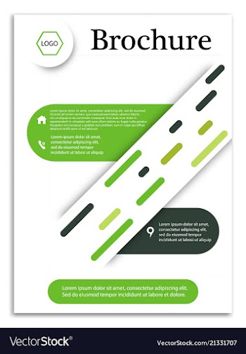 Abstract business template brochure layout cover vector image