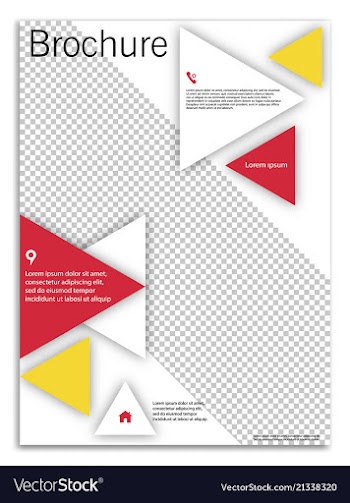 Abstract business template brochure layout cover vector image
