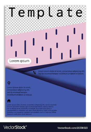 Abstract business template brochure layout cover vector image