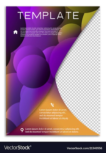 Abstract business template brochure layout cover vector image
