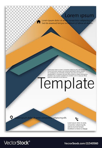 Abstract business template brochure layout cover vector image