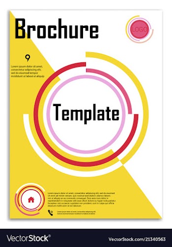 Abstract business template brochure layout cover vector image