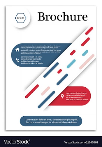 Abstract business template brochure layout cover vector image