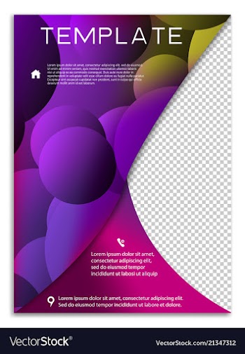 Abstract business template brochure layout cover vector image