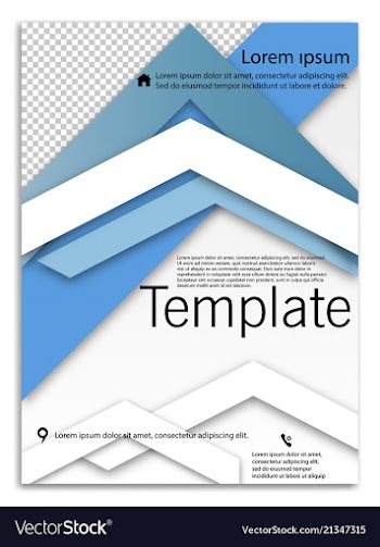 Abstract business template brochure layout cover vector image