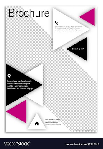 Abstract business template brochure layout cover vector image