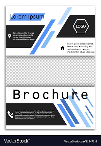 Abstract business template brochure layout cover vector image