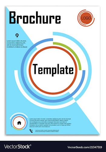 Abstract business template brochure layout cover vector image