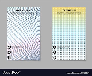 Abstract business template set brochure layout vector image