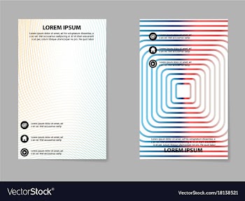 Abstract business template set brochure layout vector image