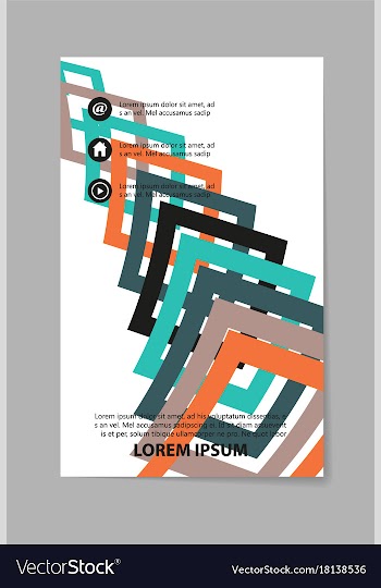 Abstract business template set brochure layout vector image