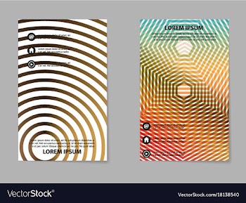 Abstract business template set brochure layout vector image