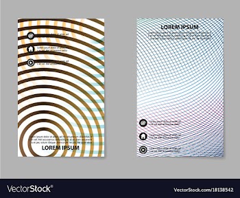 Abstract business template set brochure layout vector image