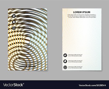 Abstract business template set brochure layout vector image