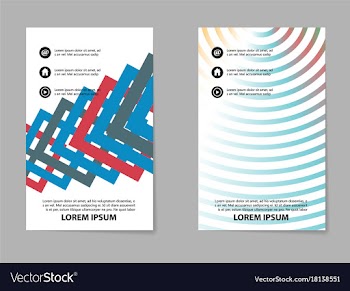 Abstract business template set brochure layout vector image