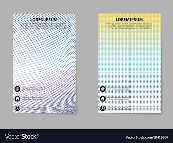 Abstract business template set brochure layout vector image