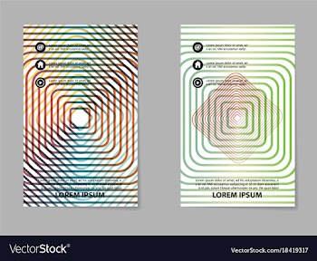 Abstract business template set brochure layout vector image
