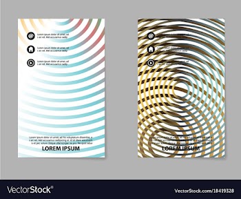 Abstract business template set brochure layout vector image