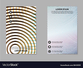 Abstract business template set brochure layout vector image