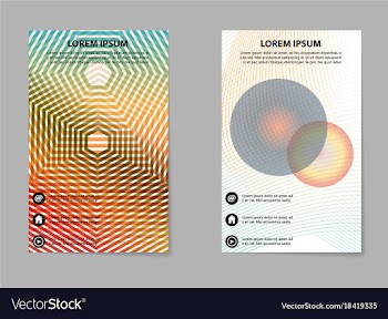 Abstract business template set brochure layout vector image