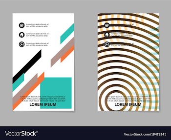 Abstract business template set brochure layout vector image