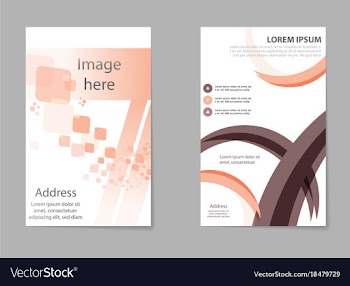 Abstract business template set brochure layout vector image