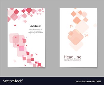 Abstract business template set brochure layout vector image