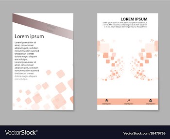 Abstract business template set brochure layout vector image