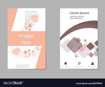 Abstract business template set brochure layout vector image